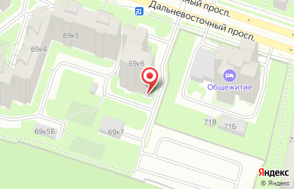 Зоомагазин на Дальневосточном проспекте, 69 к6 на карте