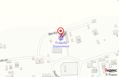 Усадьба Зорькиных на карте