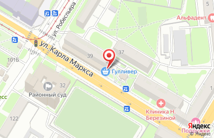 Банкомат Венец на улице Карла Маркса на карте