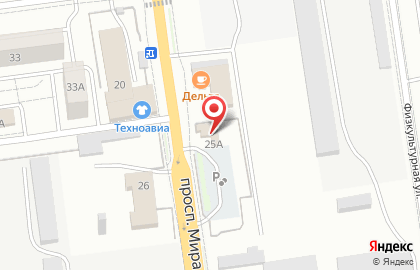 Пункт обслуживания автомобилей на проспекте Мира, 25а на карте