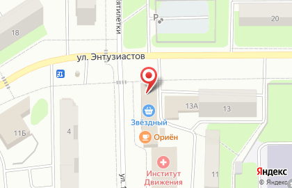 Магазин и киоск Птица на улице Энтузиастов в Краснокамске на карте