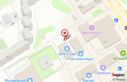 Южный двор на Молодежном бульваре на карте