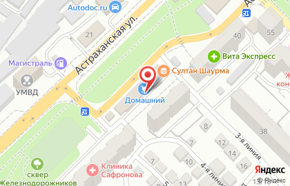 Витас на Астраханской улице на карте