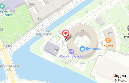 Спортивный клуб Backyard на набережной Адмиралтейского канала на карте