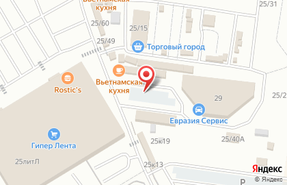 Киоск по продаже мясной продукции, полуфабрикатов на улице 70 лет Октября на карте