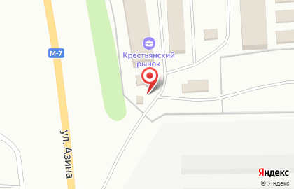 Рынок Крестьянский в Ижевске на карте