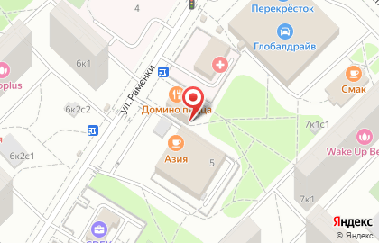 Магазин женской одежды и аксессуаров на ул. Раменки, 5 к1 на карте