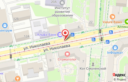 Сити-форматы от Север на улице Николаева на карте