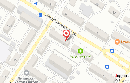 Магазин фруктов и овощей на Новобульварной улице на карте