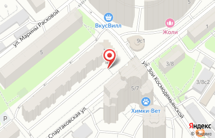 Супермаркет Магнит в Москве на карте