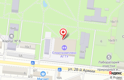 Спортивный комплекс Агту на улице Татищева на карте