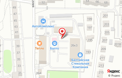Автостоянка в Калининграде на карте