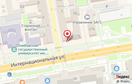 Магазин обуви и кожгалантереи Belwest на Интернациональной улице на карте