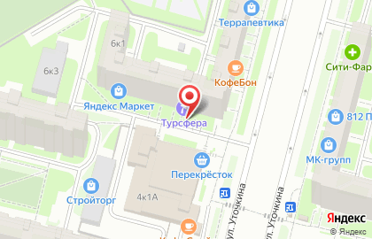 Канцтовары на улице Уточкина на карте