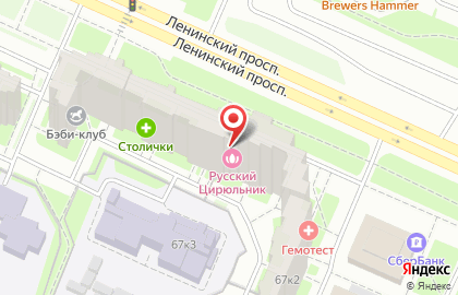 Салон Русский Цирюльник в Красносельском районе на карте
