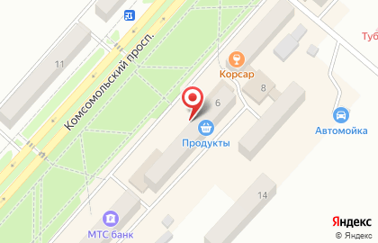 Евросеть на Комсомольском проспекте на карте