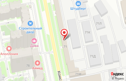 Евробалконы в Кировском районе на карте