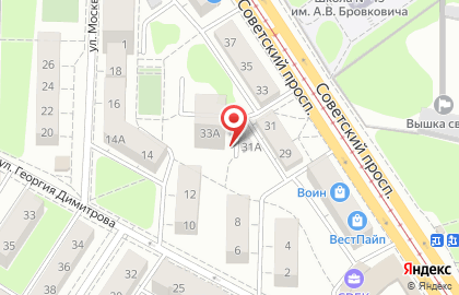Аптека Фармед на Советском проспекте на карте