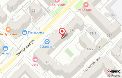 Торговая фирма Лавина на Татарской улице на карте
