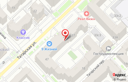 Салон тротуарной плитки Листопад на Татарской улице на карте