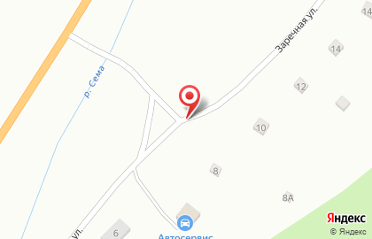 Черга, кемпинг на карте