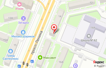 Ломбард Августин на проспекте Ленина на карте