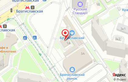 Автобусная станция Братиславская на карте