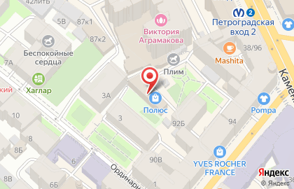 Бизнес-центр на Петроградской на карте