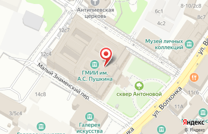 ITGenius на улице Волхонка на карте