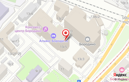 Отель Бородино на карте