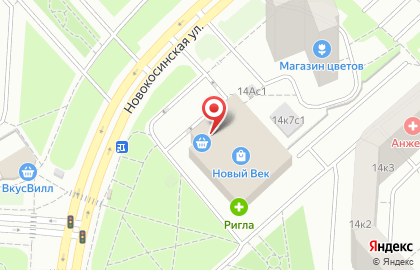 Суши-бар Тамаси на Новокосинской улице на карте