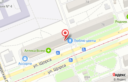 Продуктовый магазин Колбасный дворик в Кировском районе на карте