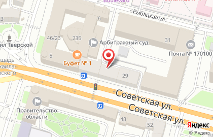 Ластик и промокашка на Советской улице на карте