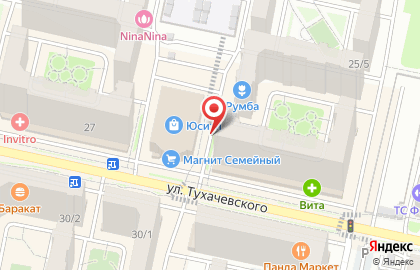 Служба доставки Рататуй на улице Тухачевского на карте