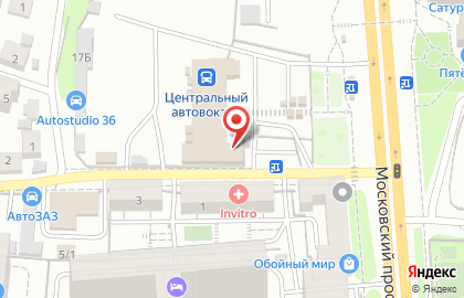 Кафетерий в Коминтерновском районе на карте