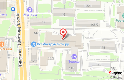 Агентство недвижимости Олимп 23 на проспекте Михаила Нагибина на карте