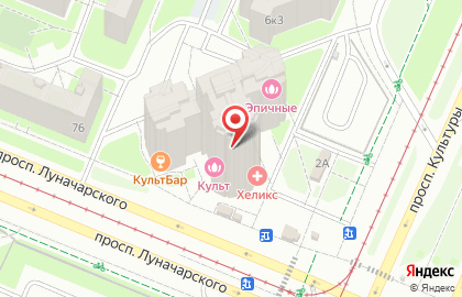 Лаборатория Хеликс в Выборгском районе на карте