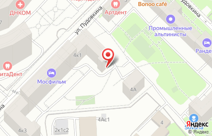 Район Раменки Общественный пункт охраны порядка Западного административного округа на улице Пырьева на карте
