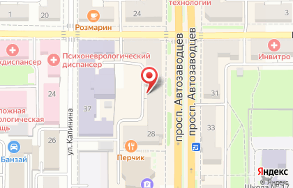 Агентство недвижимости Центральное на проспекте Автозаводцев на карте