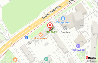 Карандаш в Мотовилихинском районе на карте