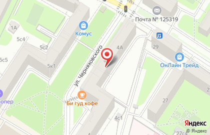 Магазин мясной продукции Мясоед на метро Аэропорт на карте