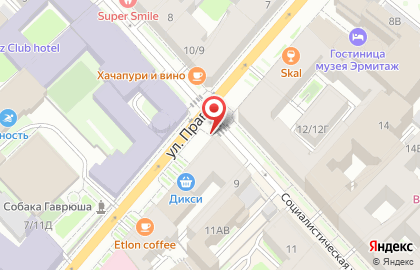 Универсам РеалЪ в Центральном районе на карте
