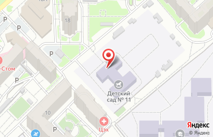 Детский сад №11 в Советском районе на карте