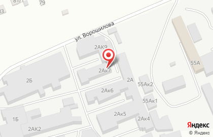 Автотехцентр КомТранс Белгород на улице Ворошилова на карте