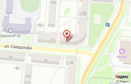 Областной центр недвижимости в Екатеринбурге на карте
