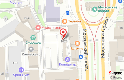 Компания Легион на Московских воротах на карте