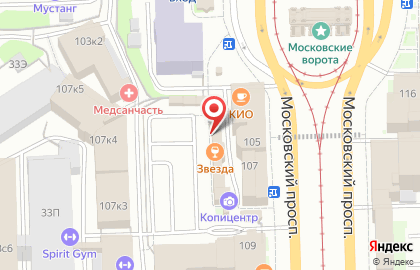 Компания Легион на Московских воротах на карте