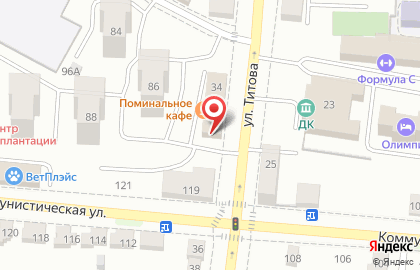 Мемориальная компания на улице Титова на карте