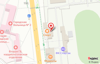 Спорт в Уфе на карте