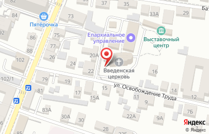 Епархиальное управление Воронежской и Лискинской Епархии на карте